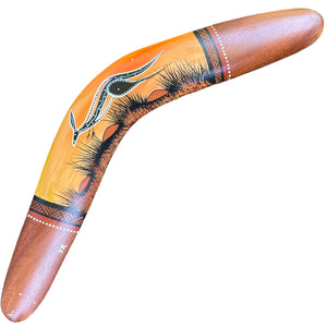 Painted Hunting Boomerang - John Rotumah - 36cm