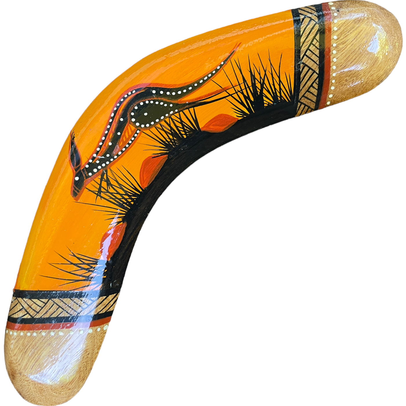 Painted Hunting Boomerang - John Rotumah - 22cm