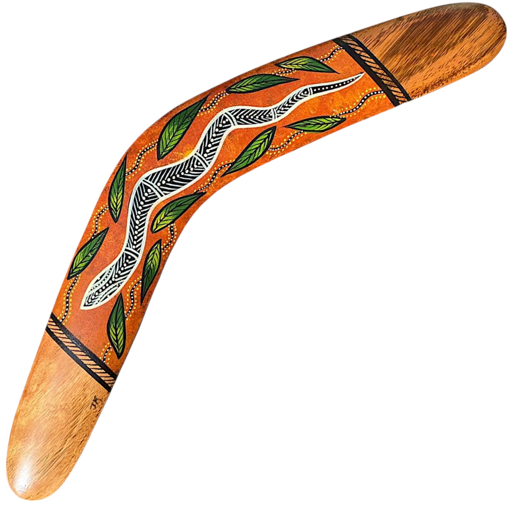 Painted Hunting Boomerang - John Rotumah - 43cm