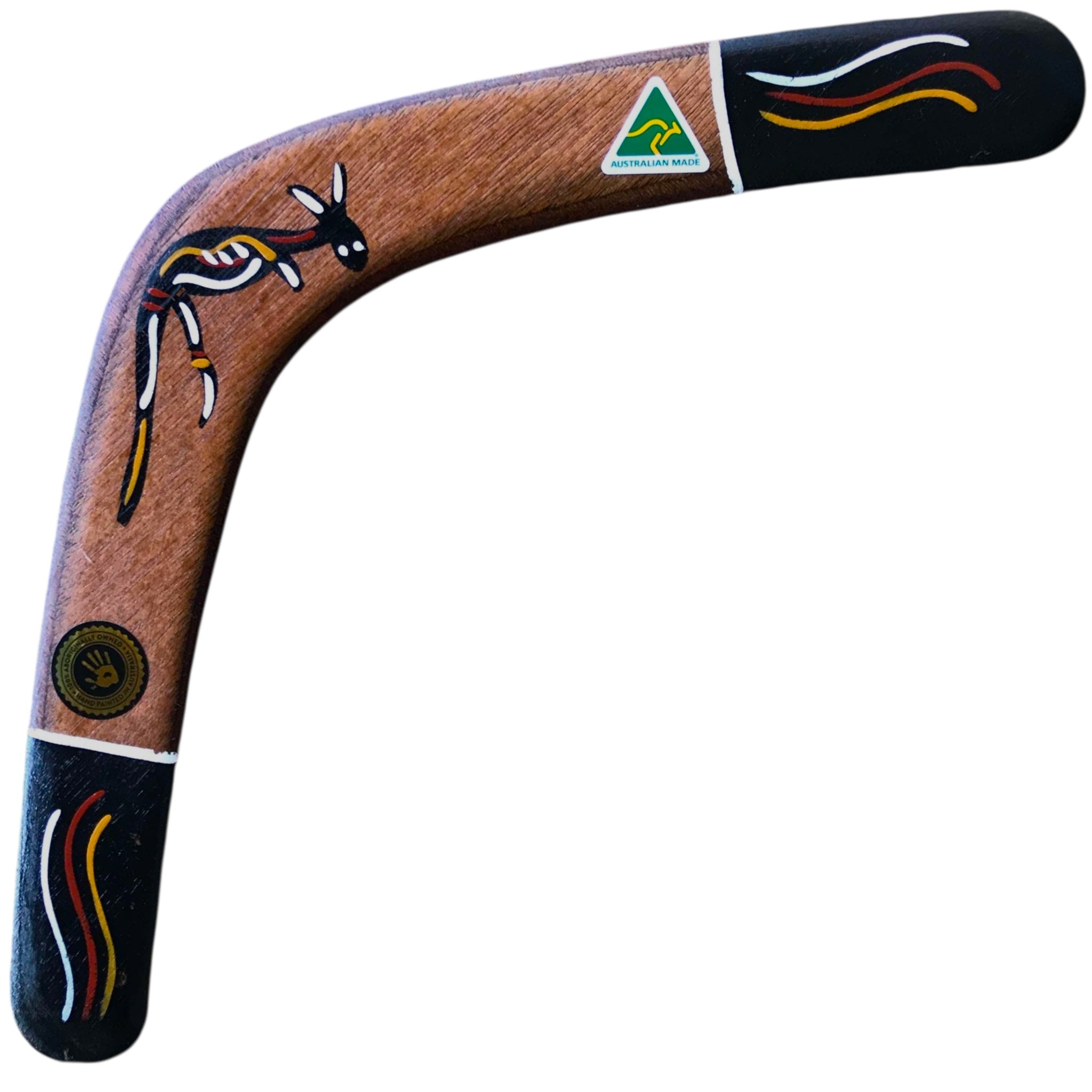 100% Aboriginal Made 14” by Murra Wolka - Returning Boomerang