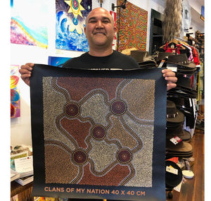 Clans of my Nation - 40cm x 40cm - Bundjalung Sean #9