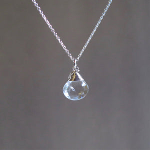 Birthstone Necklace - April - Clear Quartz