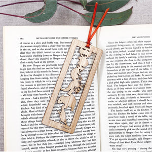 Wooden Bookmark - 5 Animals