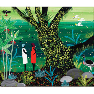Greeting Card - Birthing in the Rainforest by Melanie Hava