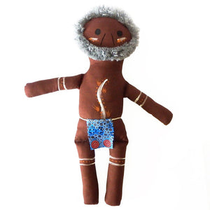 Aboriginal Elder Man Doll