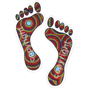 Pair of Feet Stickers