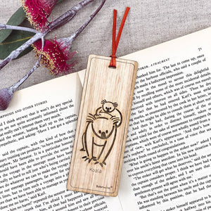 Wooden Bookmark - Koala