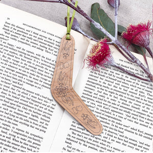 Wooden Bookmark - Koala Boomerang