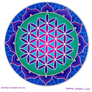 Sacred Flower of Life - Sunseal Sticker