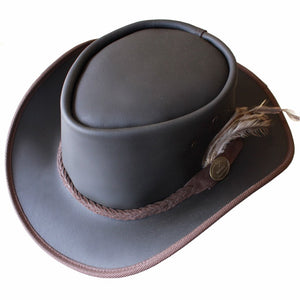 “SALE”  was $69 now $58. The Old Softy - Leather Hat