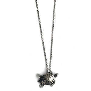 Turtle Necklace - Pewter - Locally made