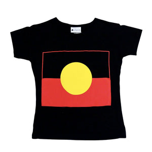 Aboriginal Flag Women's fitted T-Shirt