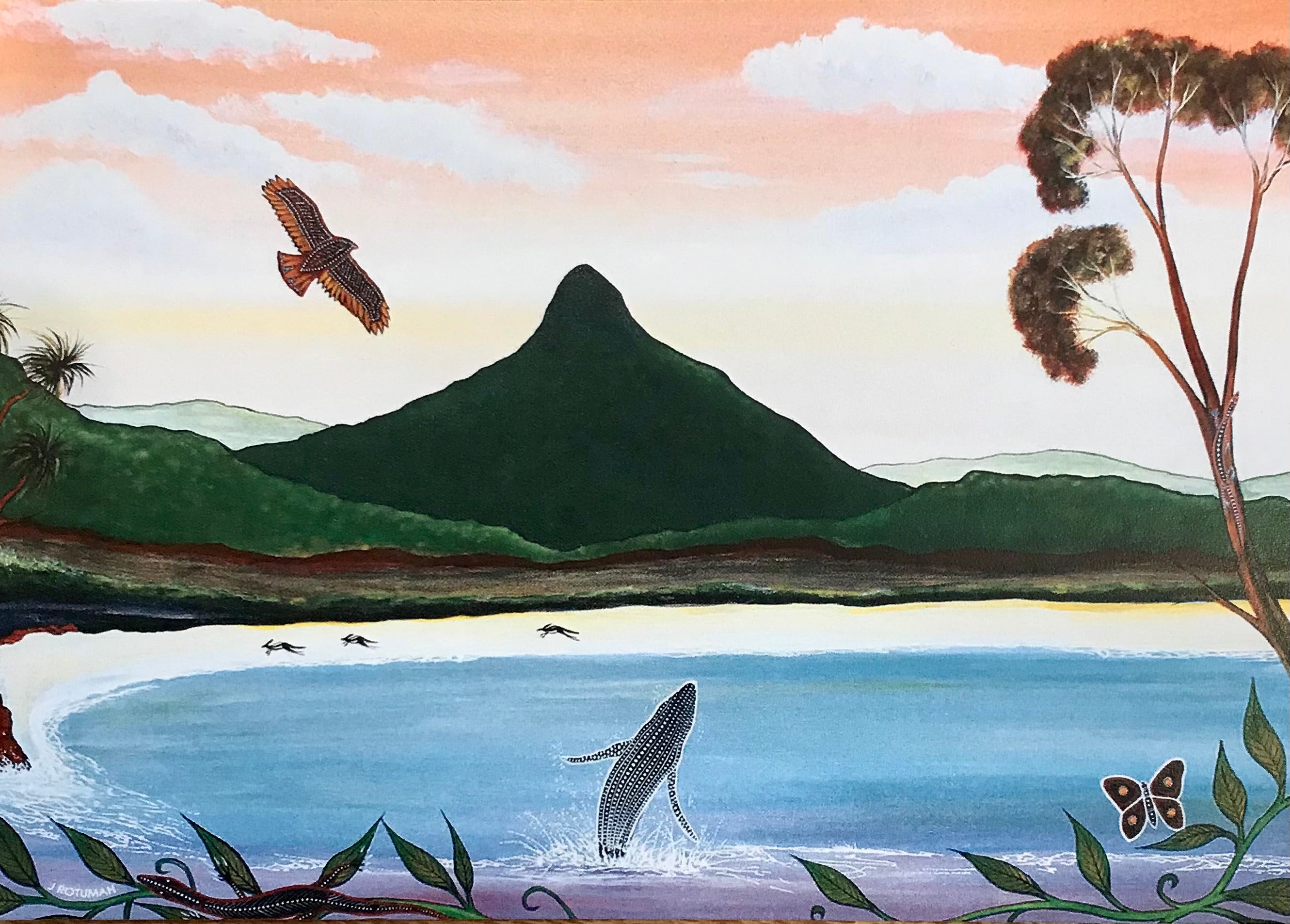 Wollumbin Postcard - John Rotumah