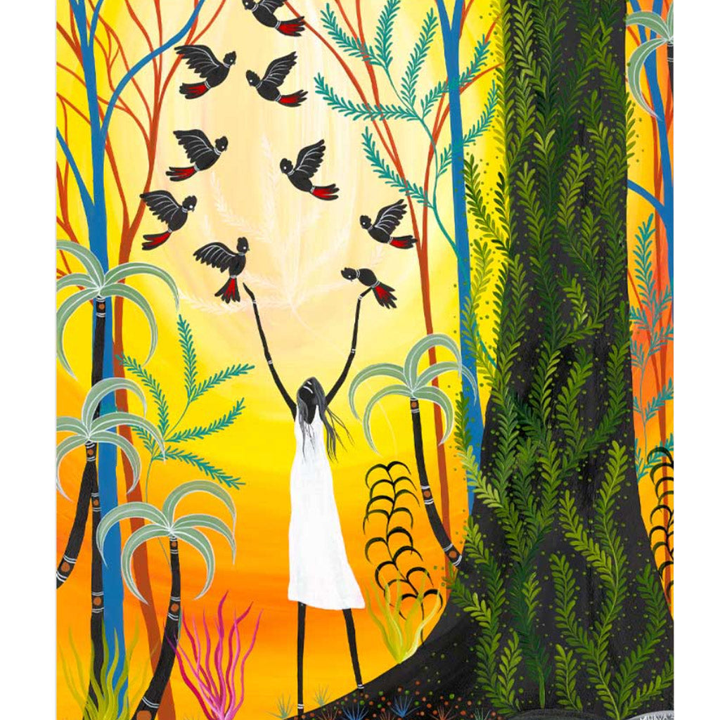 Greeting Card - Song of the Cockatoo by Melanie Hava