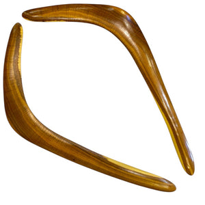 Brigalow Natural Bend Boomerang Pair by Michael Walker