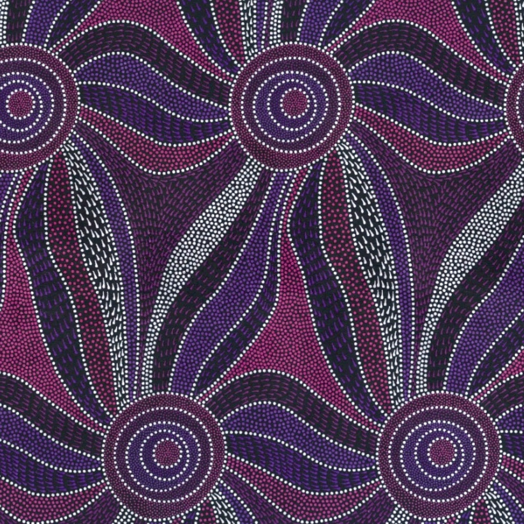 Ladies Dancing with Water Paints Purple by Roseanne Morton