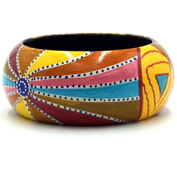 Platter Wood & Resin 37 x 26cm Liddy Napanangka Walker LWA624 - Better World Arts main image 0