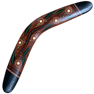 Painted Hunting Boomerang - John Rotumah - 43cm