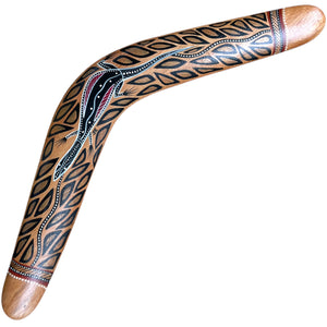 Painted Hunting Boomerang - John Rotumah - 47cm