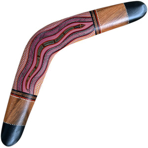 Painted Hunting Boomerang - John Rotumah - 47cm