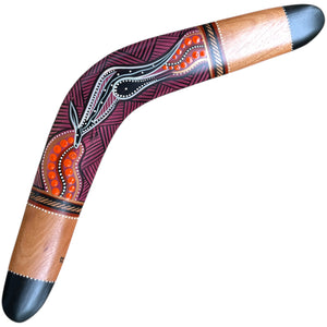 Painted Hunting Boomerang - John Rotumah - 47cm