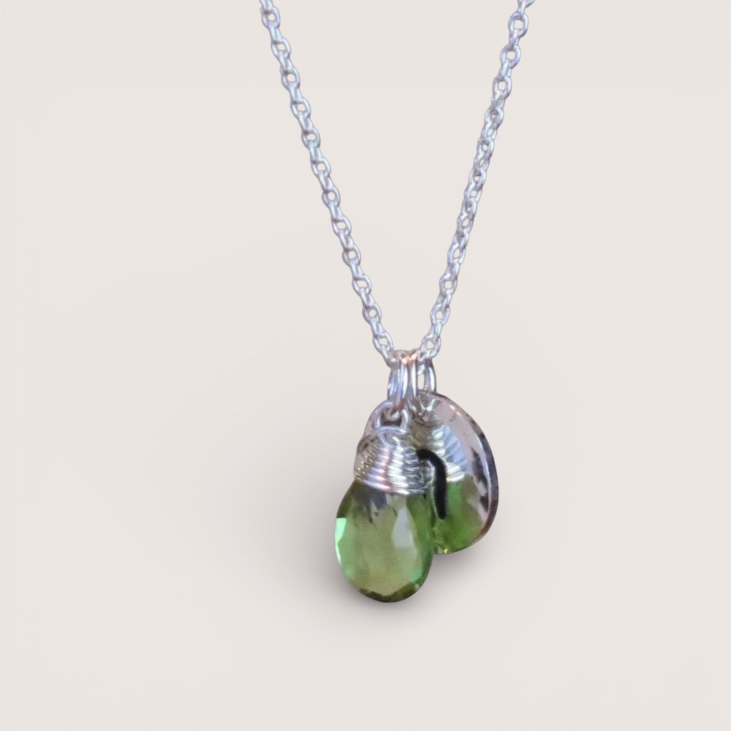 Zodiac Necklace - Leo - Peridot - Silver or Gold Chain