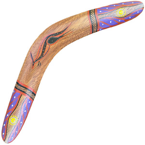 Painted Hunting Boomerang - John Rotumah - 36cm