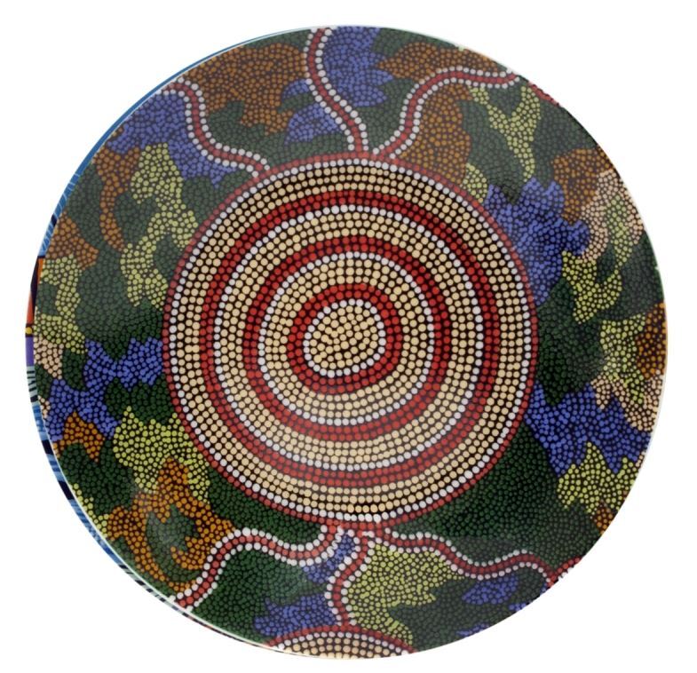 Campsite Plate by Terry Johnstone