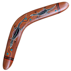 Painted Hunting Boomerang - John Rotumah - 43cm