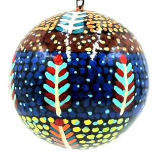 Paper Mache Christmas Ball - Rosie Ross