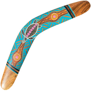 Painted Hunting Boomerang - John Rotumah - 43cm