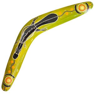 Painted Hunting Boomerang 40cm By John Rotumah