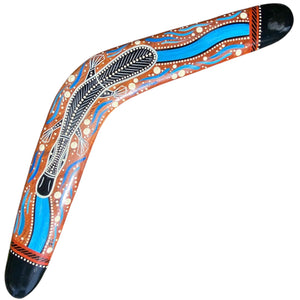 Painted Hunting Boomerang - John Rotumah - 47cm