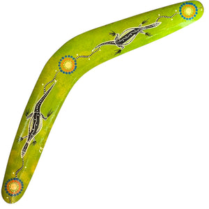 Painted Hunting Boomerang 40cm By John Rotumah