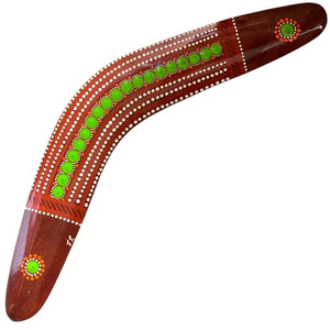 Painted Hunting Boomerang 37cm By John Rotumah