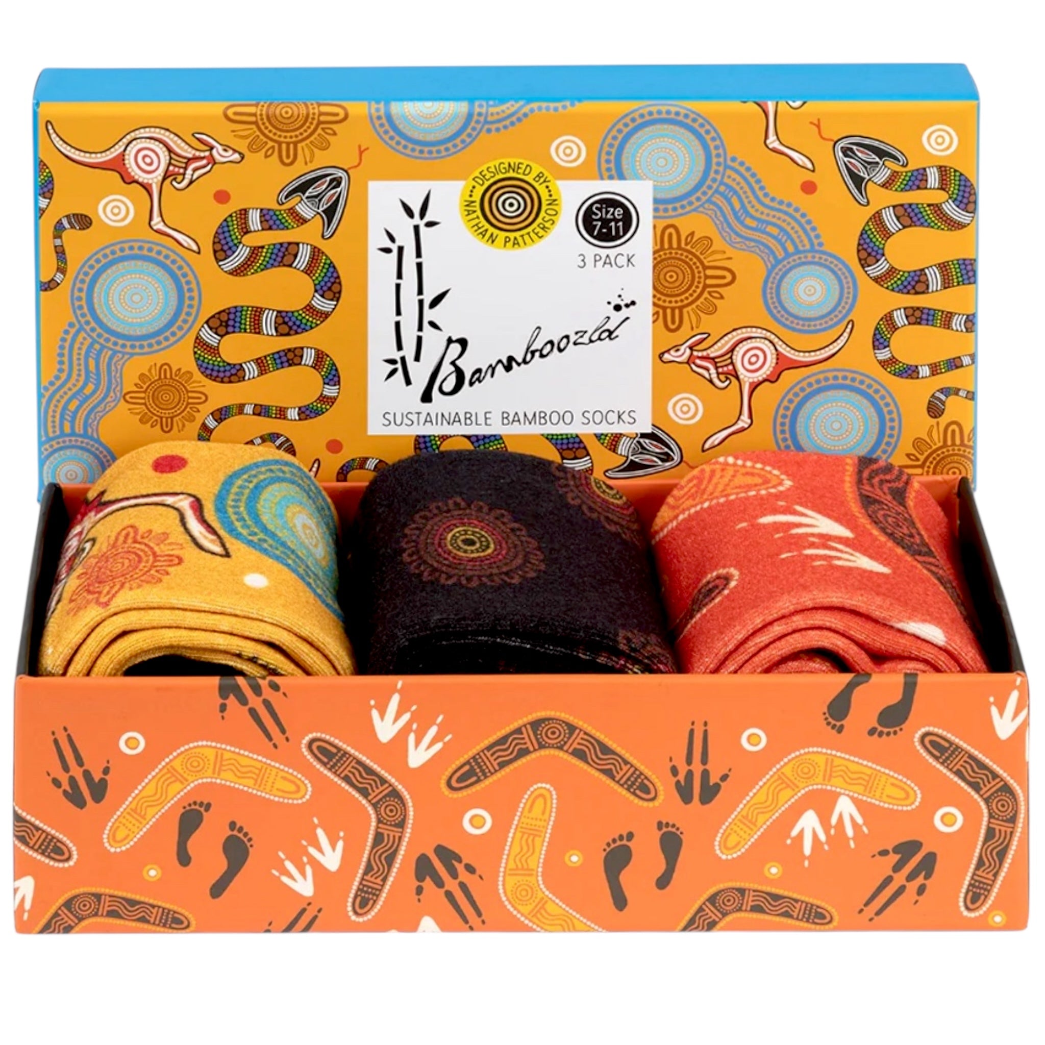 Bamboozld Socks 3 Pair Gift Box - Dreamtime