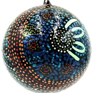 Paper Mache Christmas Ball - Julie Woods