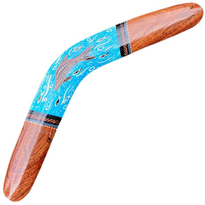 Painted Hunting Boomerang 42cm By John Rotumah