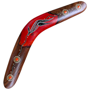 Painted Hunting Boomerang - John Rotumah - 43cm