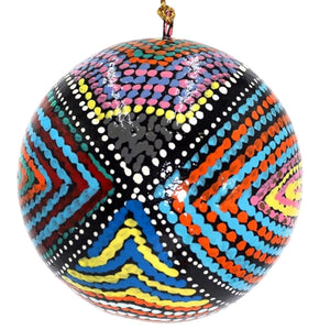 Paper Mache Christmas Ball - Liddy Napanangka Walker