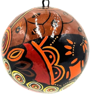 Paper Mache Christmas Ball -