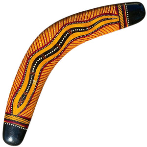 Painted Hunting Boomerang - John Rotumah - 30cm