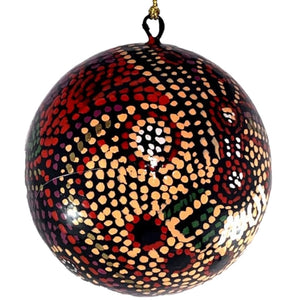 Paper Mache Christmas Ball - Julie Woods