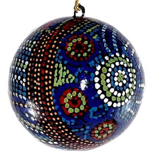 Paper Mache Christmas Ball - Julie Woods