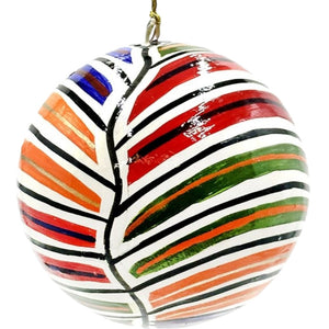 Paper Mache Christmas Ball - Betsy Lewis