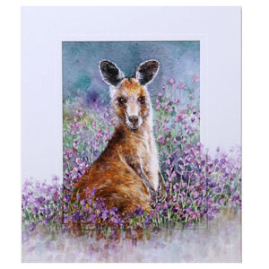 Greeting Card - Eastern Grey Kangaroo