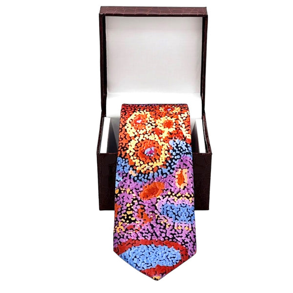 Leather Embroidery Toiletry Bag Andrea Mimpitja Adamson BAAD777 - Better World Arts main image 1