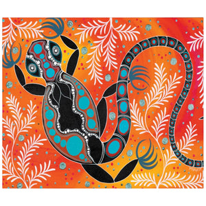 Greeting Card - Tata Lizard by Melanie Hava