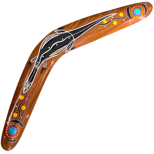 Painted Hunting Boomerang 40cm By John Rotumah