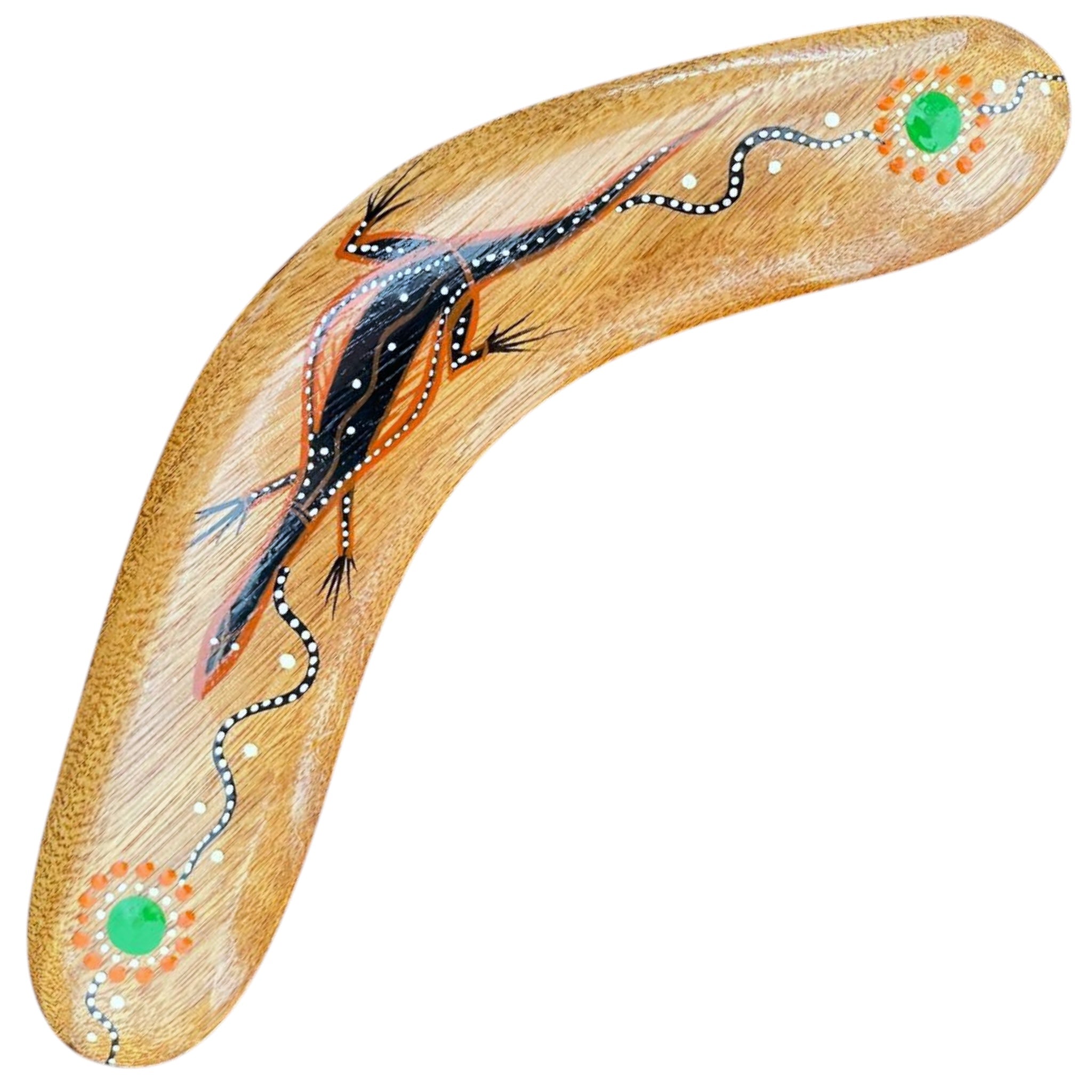 Painted Hunting Boomerang 21cm By John Rotumah